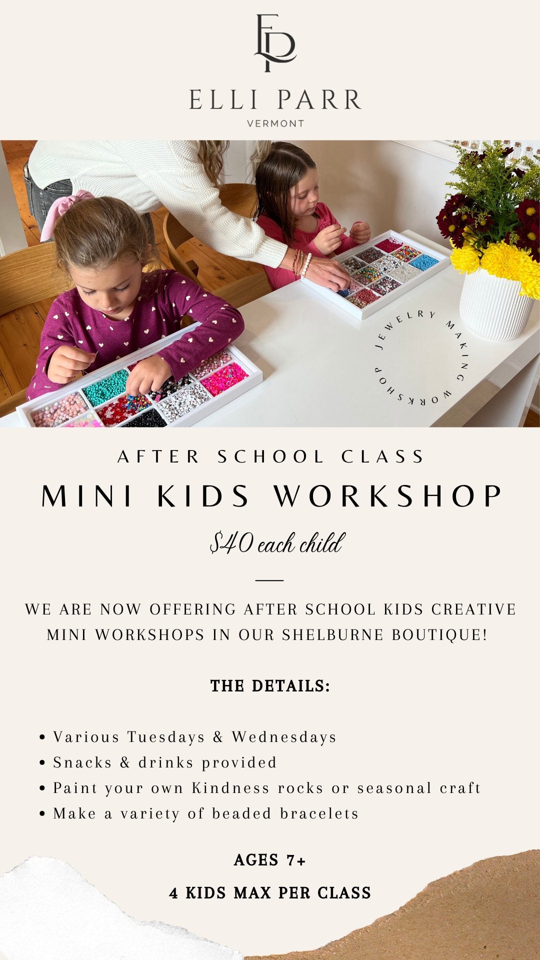 Kids After-school Mini Workshop (10/10/2023) - elliparr