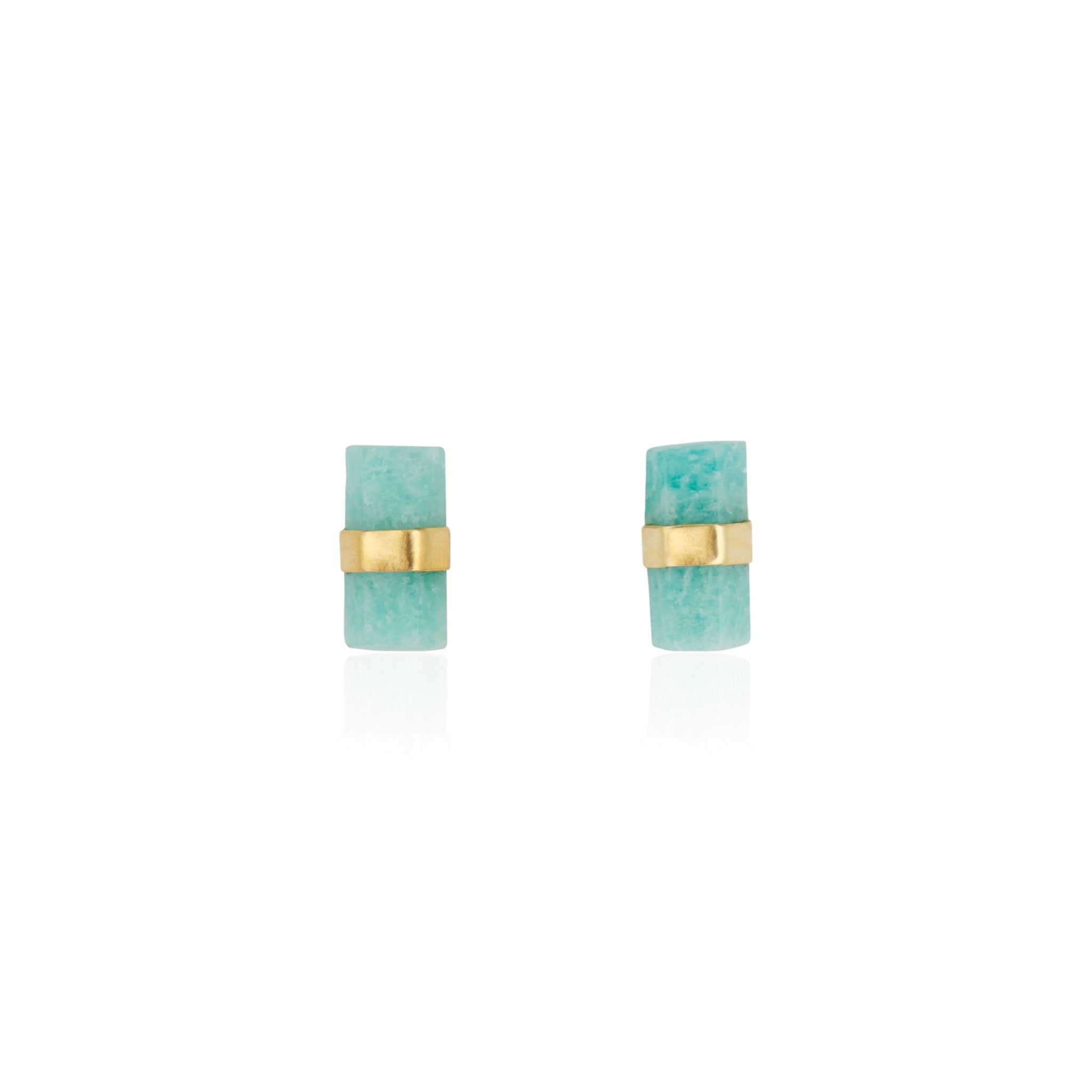 Layne Pillar Studs | Amazonite - elliparr