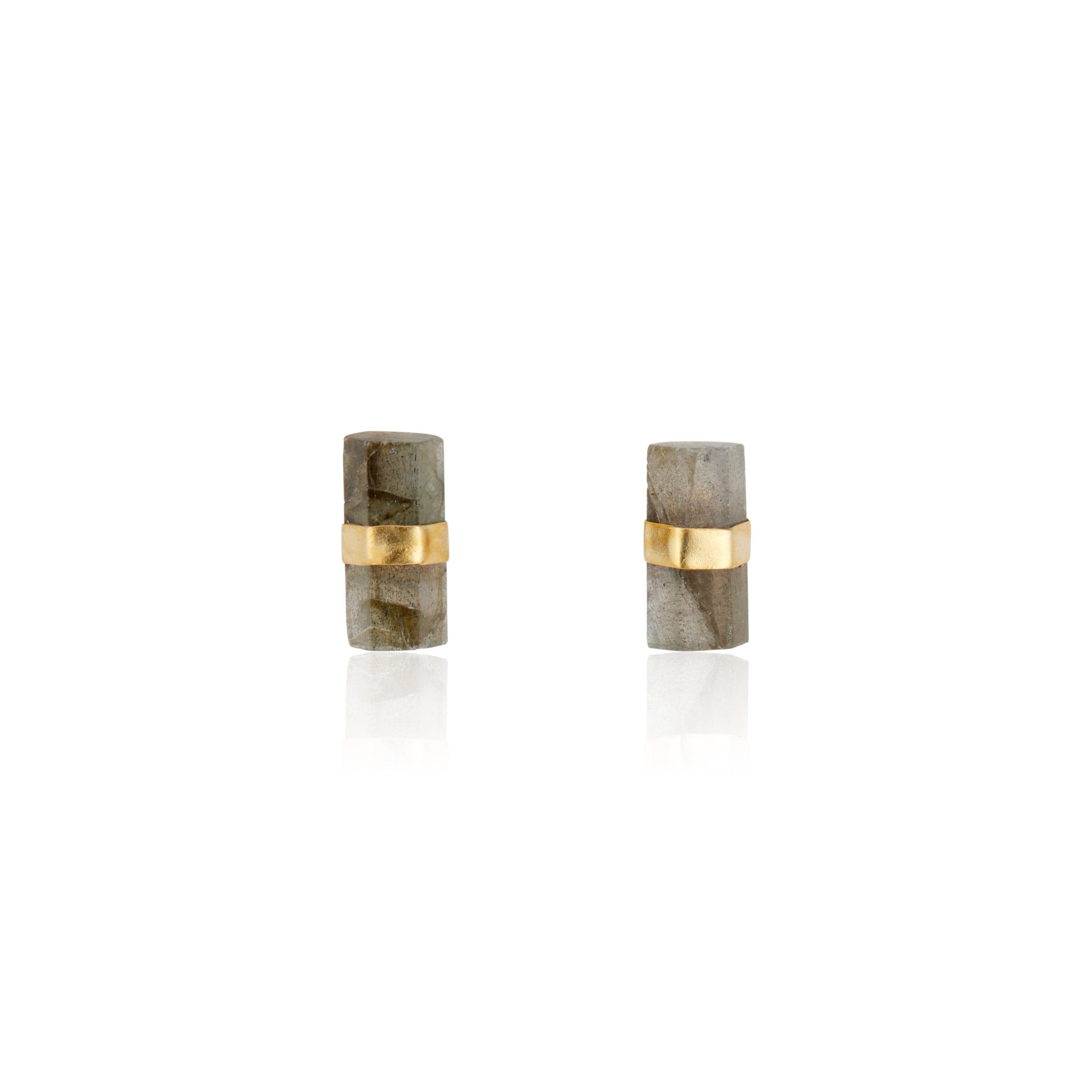 Layne Pillar Studs | Labradorite - elliparr