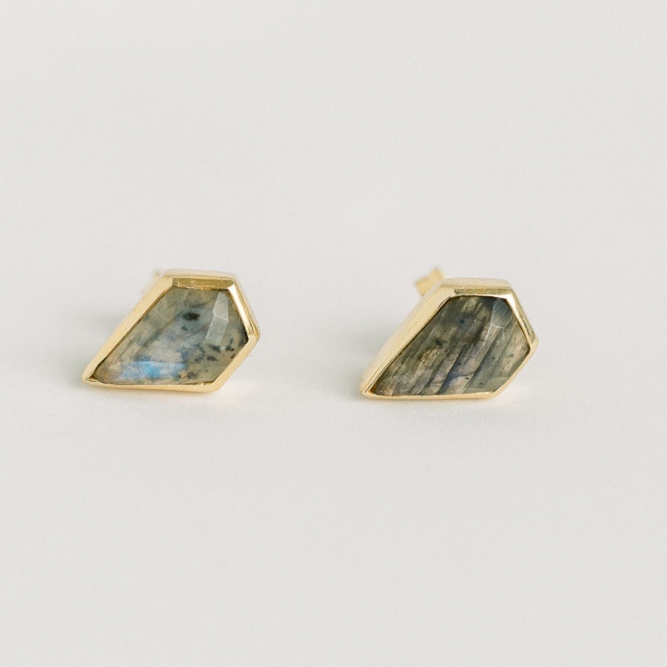 LONDON STUDS | LABRADORITE - elliparr