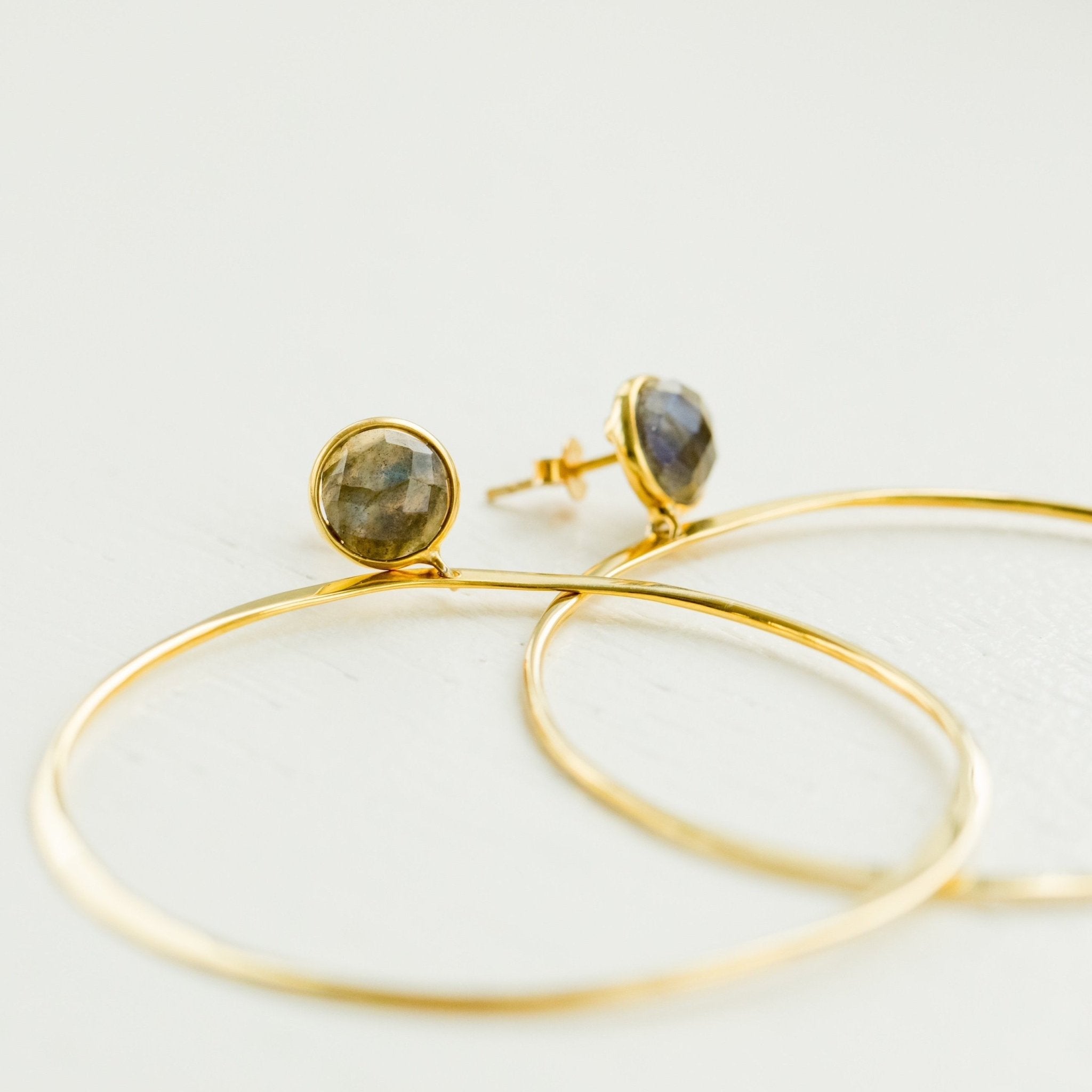 Melody Hoops | Labradorite - elliparr