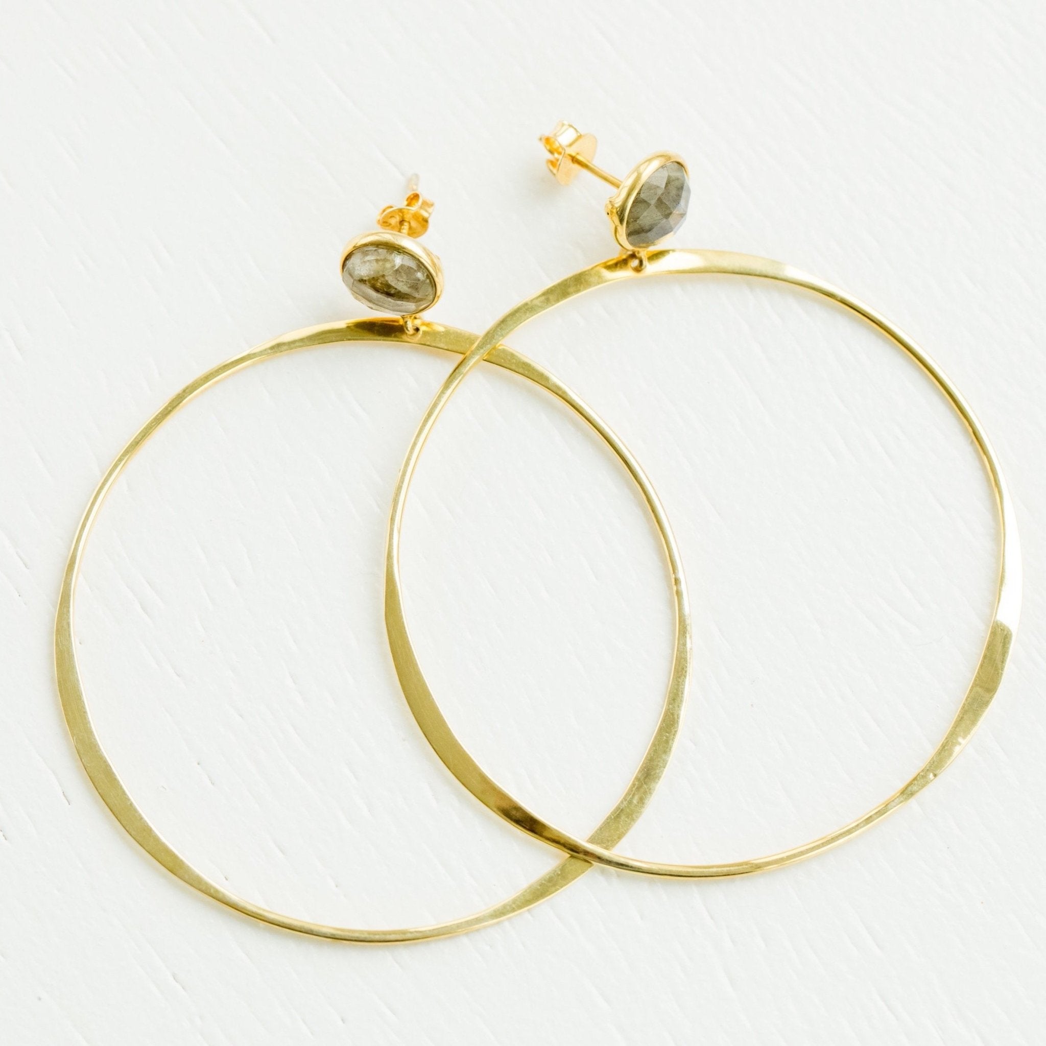 Melody Hoops | Labradorite - elliparr