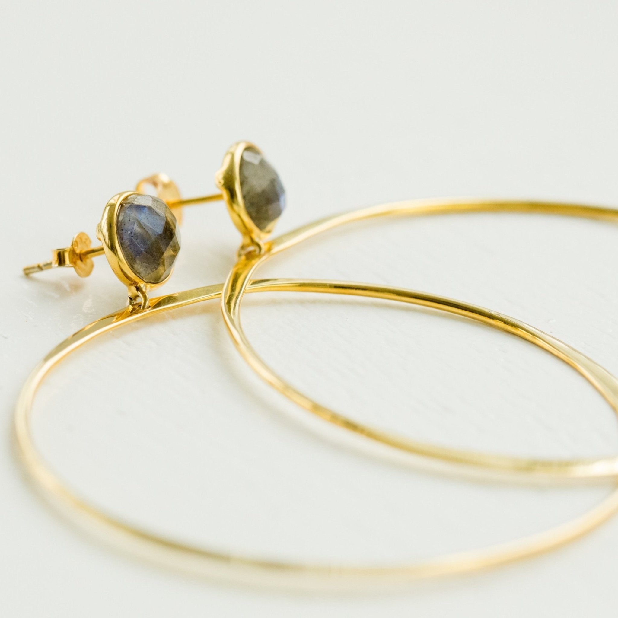 Melody Hoops | Labradorite - elliparr