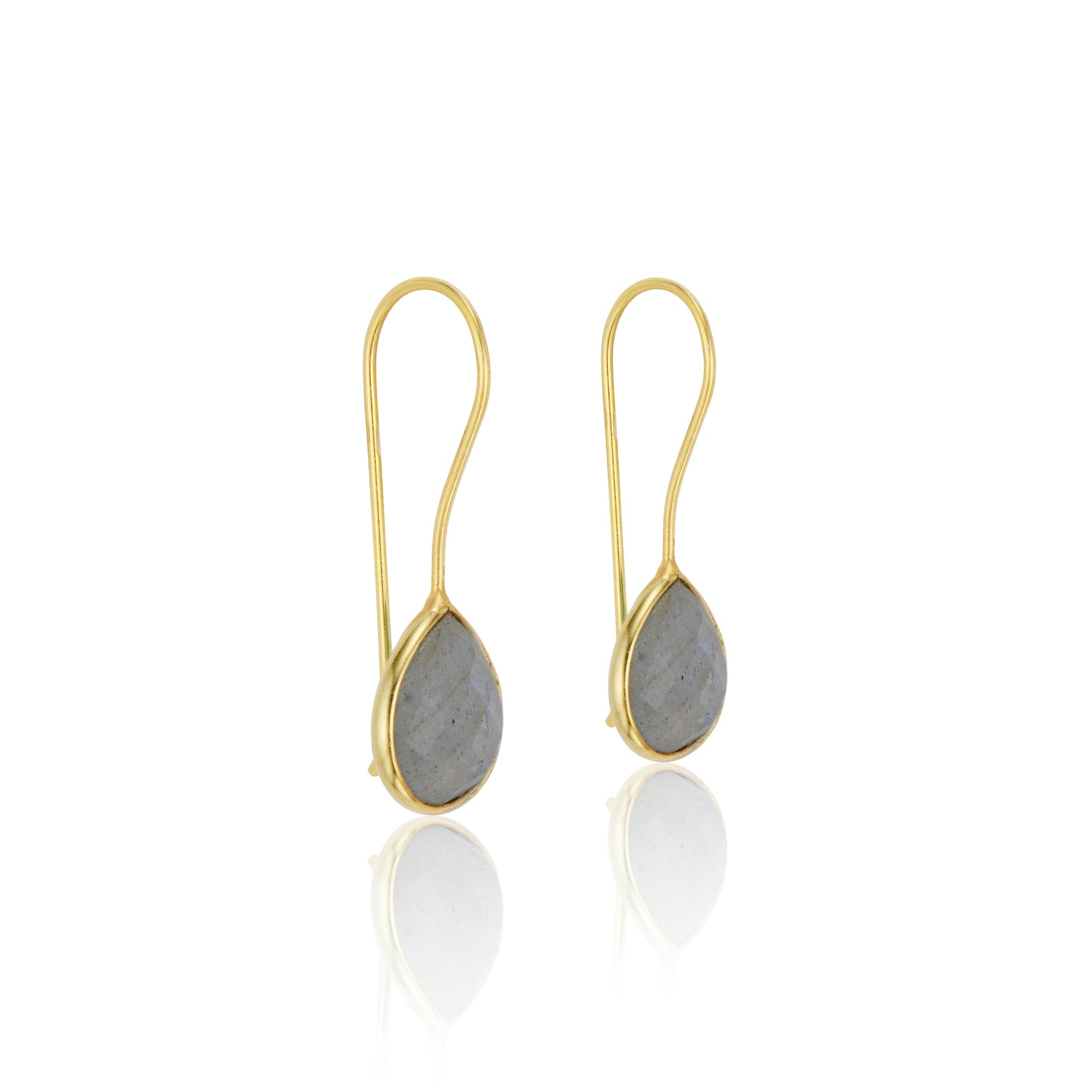 Milan Drop Earrings | Labradorite - elliparr