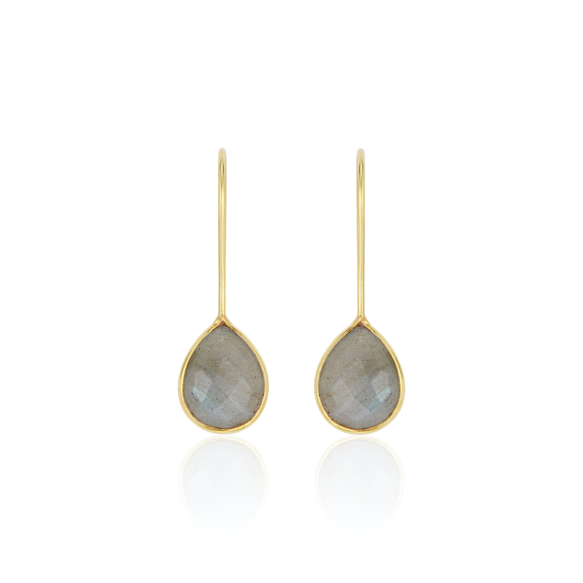 Milan Drop Earrings | Labradorite - elliparr