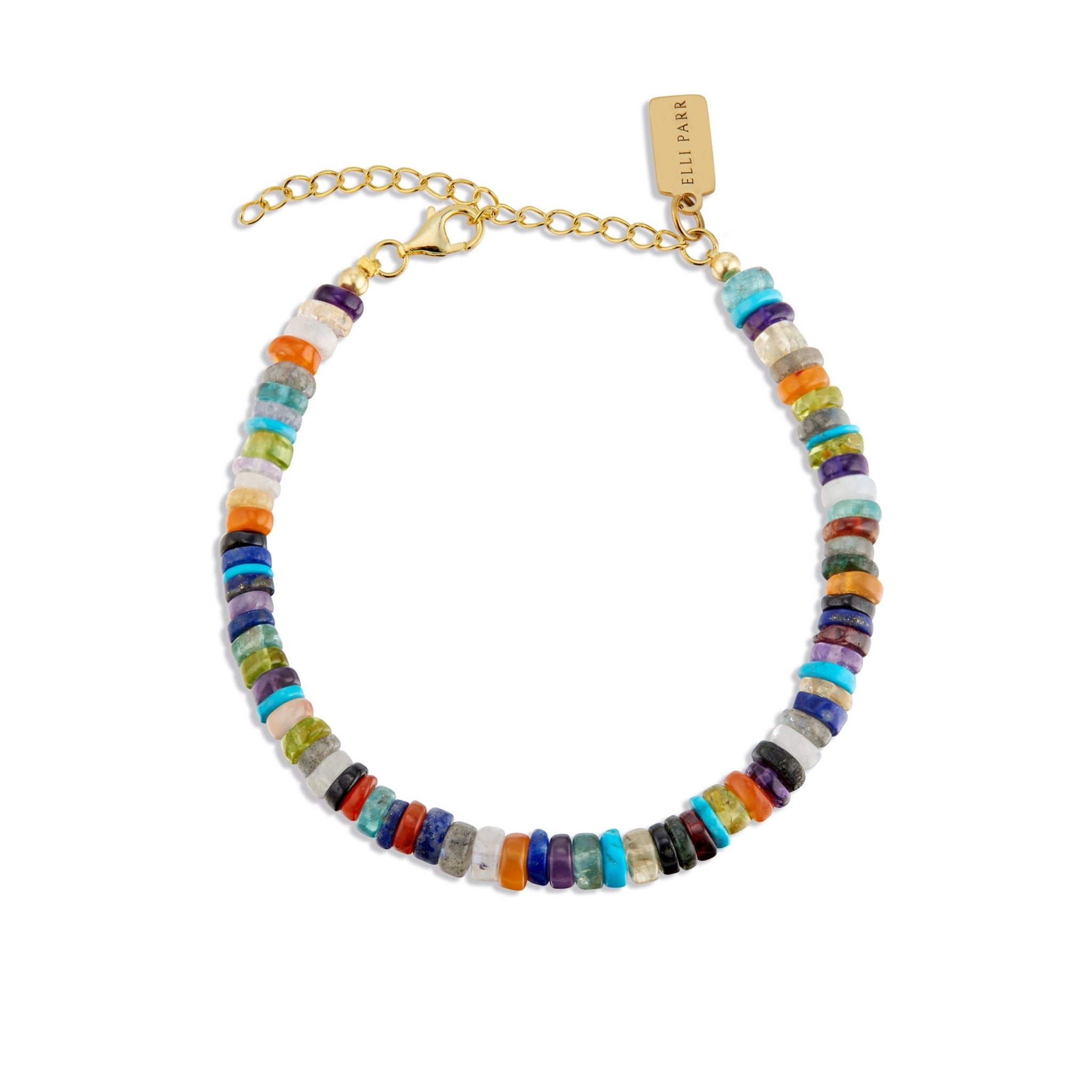 Multi-Gemstone Heishi Bracelet - elliparr