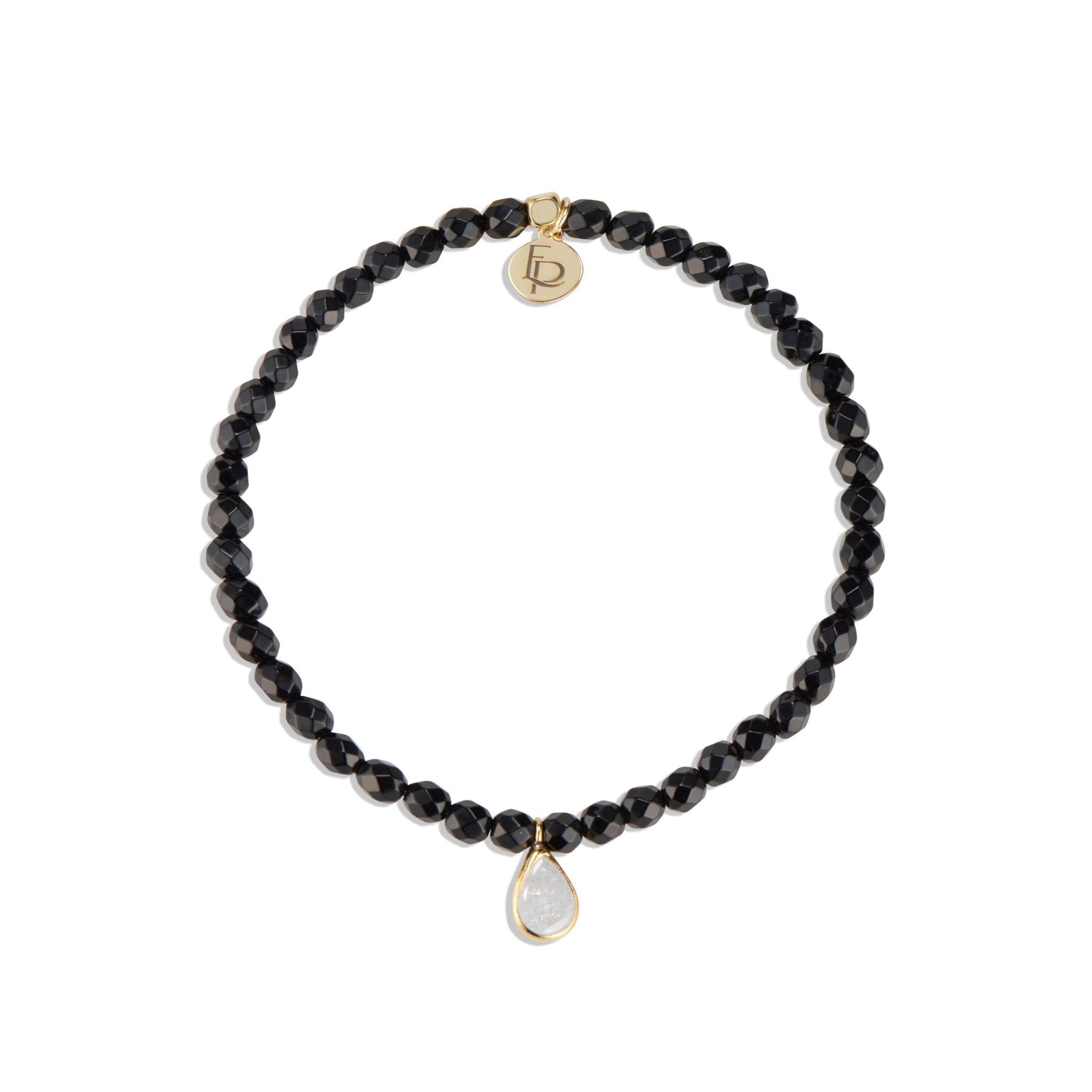 POSH MINI BEADED BRACELET | BLACK ONYX - elliparr