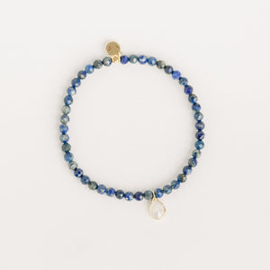 Posh Mini Beaded Bracelet | Lapis Lazuli - elliparr