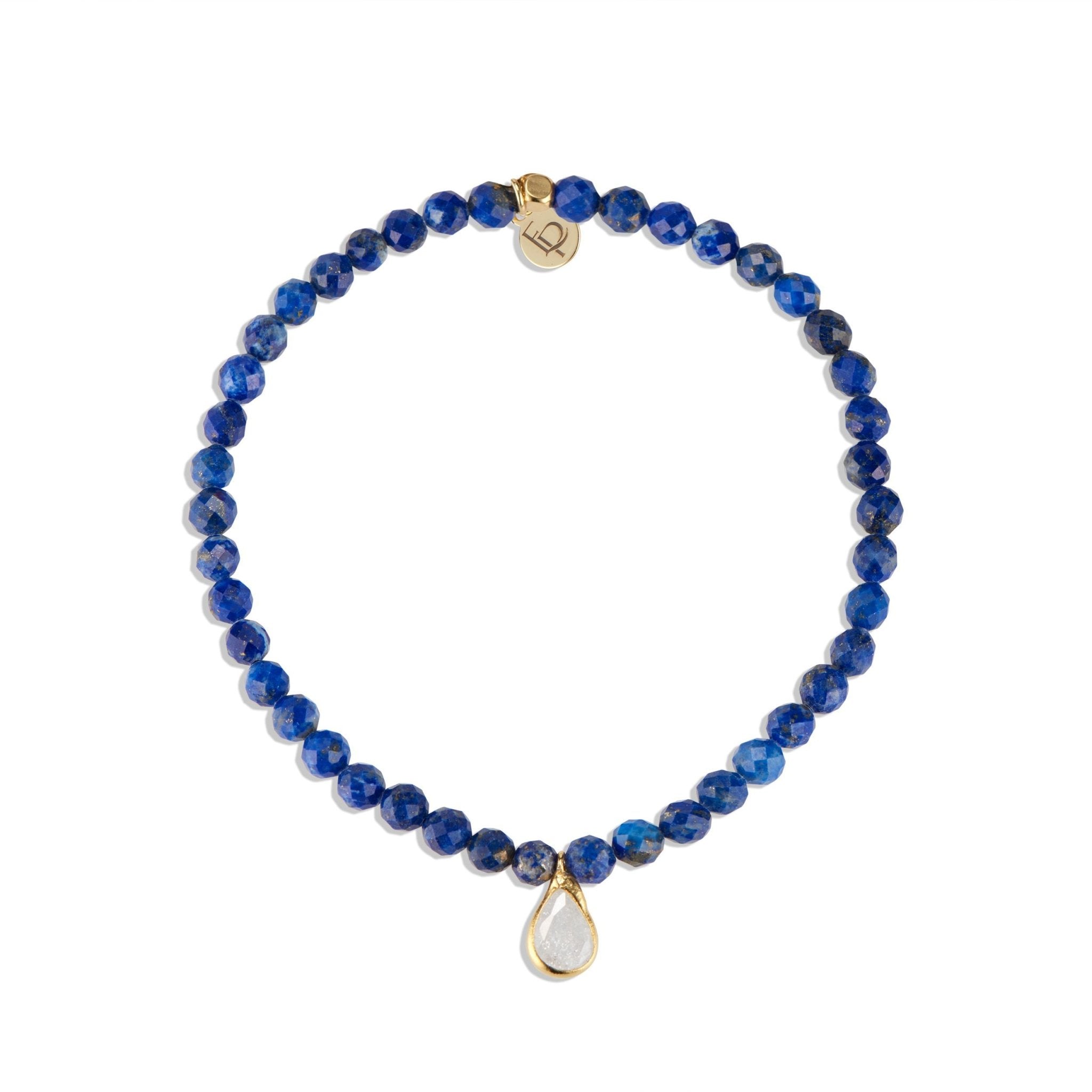 Posh Mini Beaded Bracelet | Lapis Lazuli - elliparr