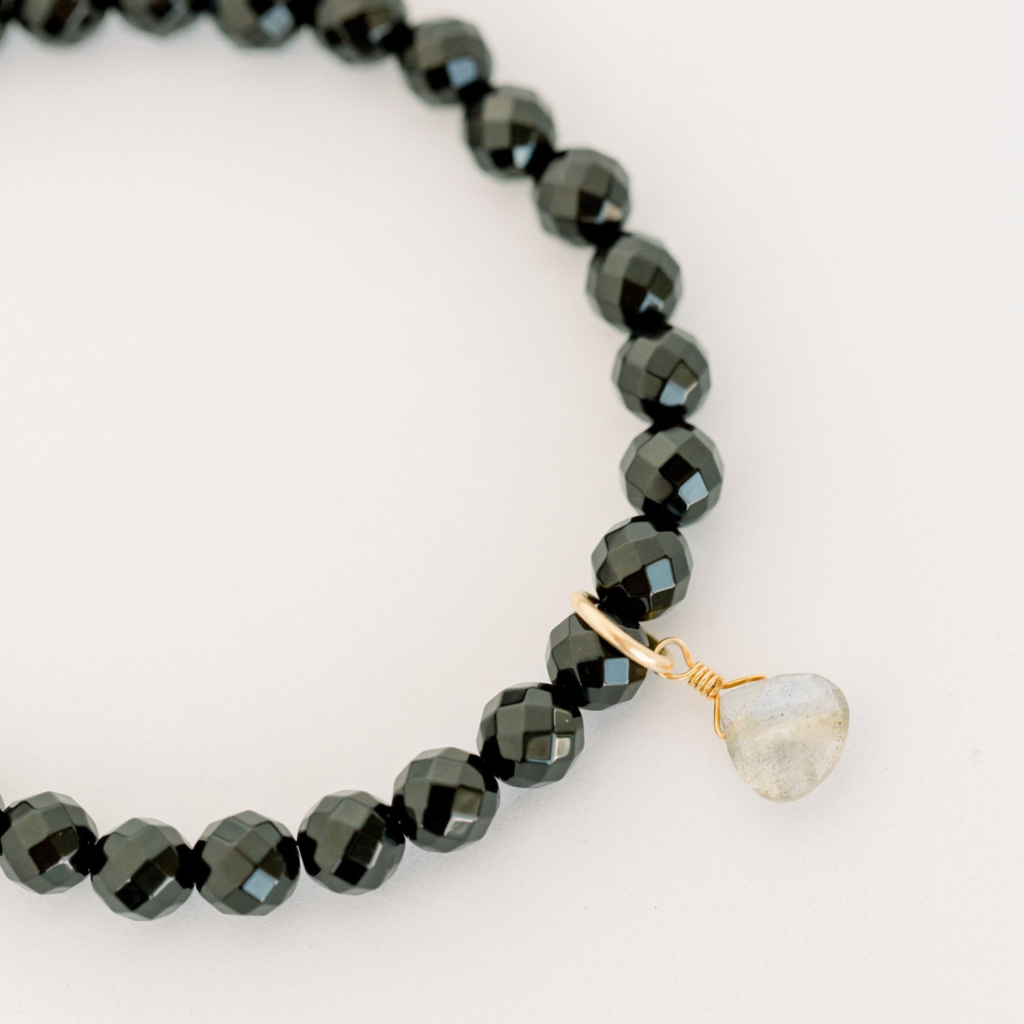 Royal Gemstone Beaded Bracelet | Black Onyx - elliparr