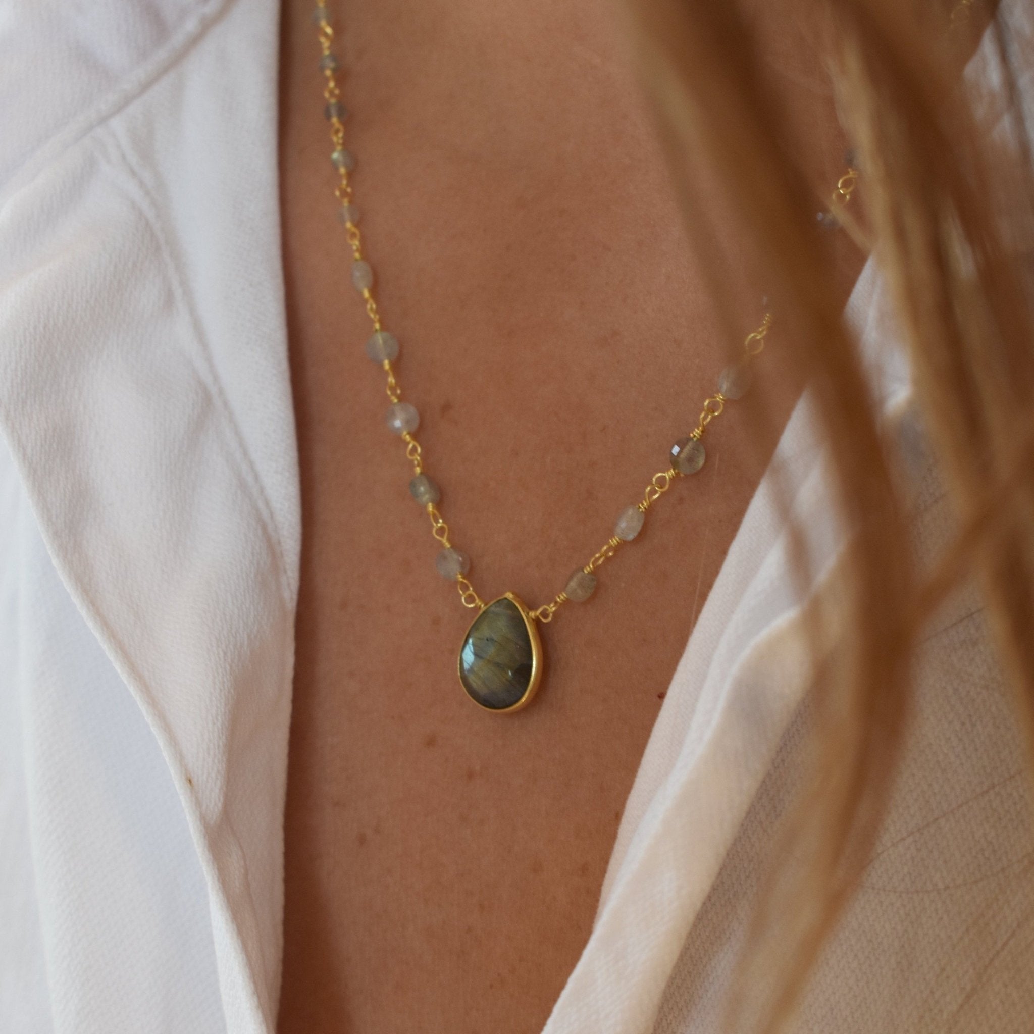 Simmons Labradorite Necklace - elliparr