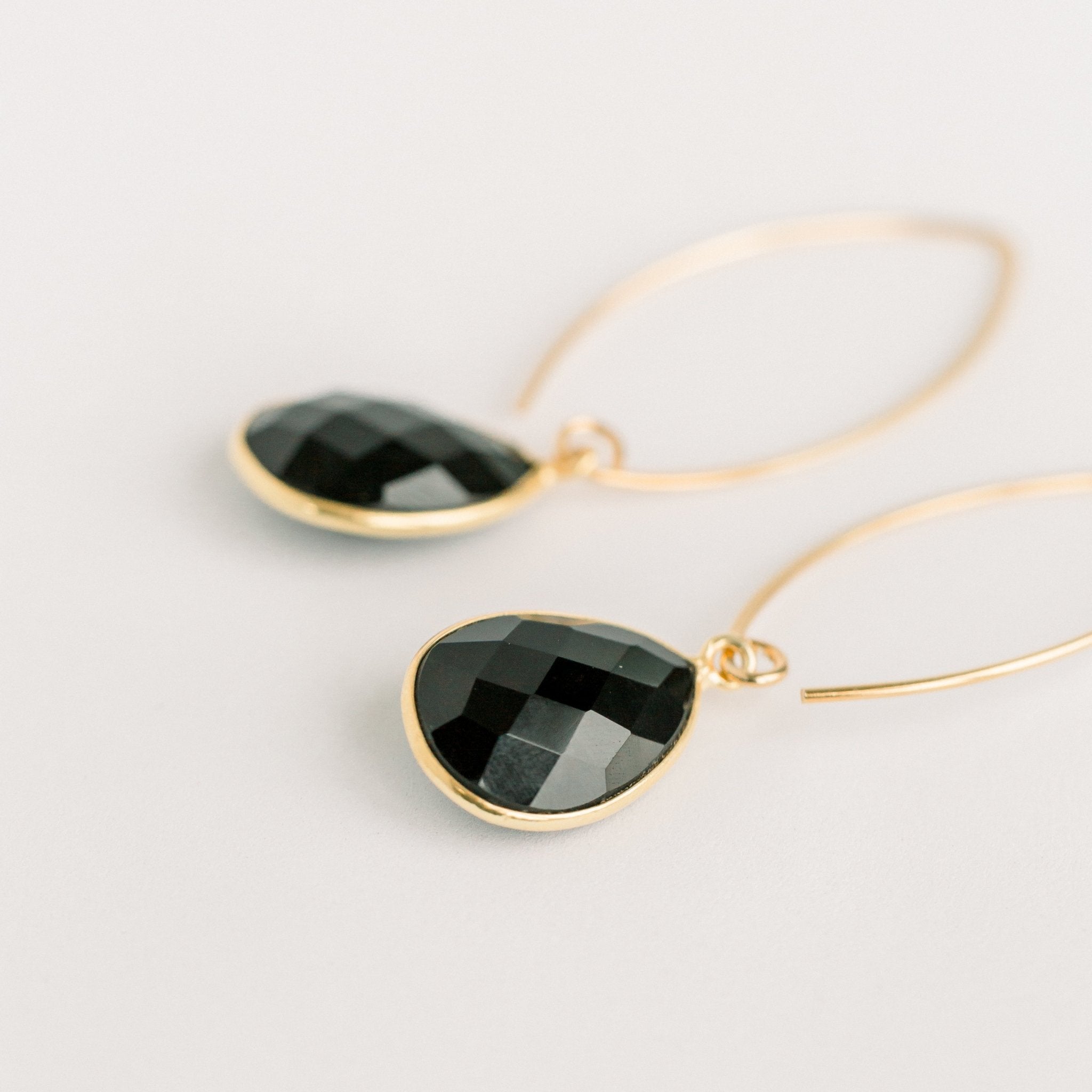 Simone Marquis Earrings | Black Onyx - elliparr