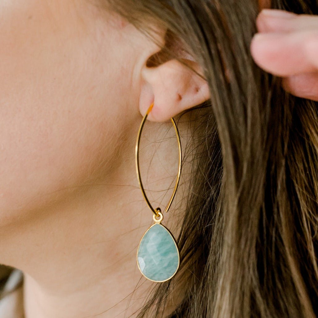 Simone Marquis Earrings | Labradorite - elliparr