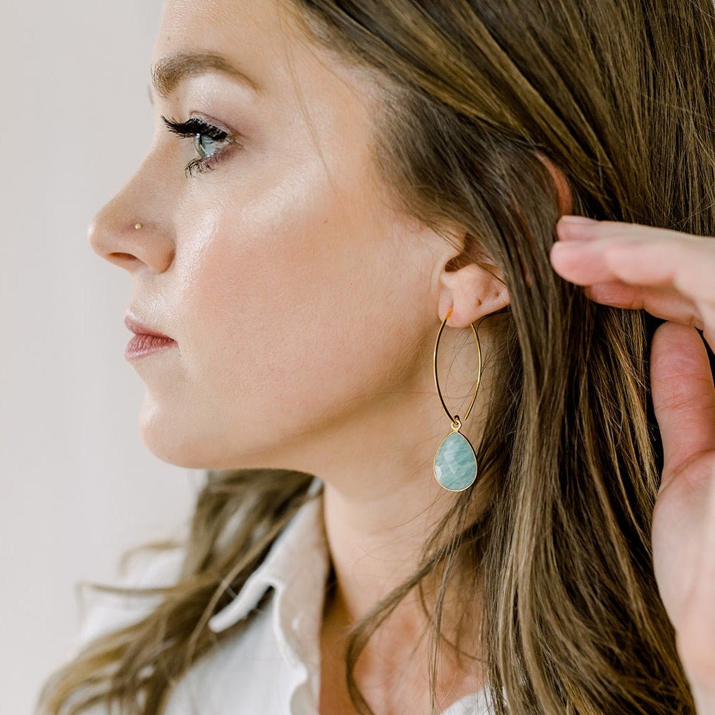 Simone Marquis Earrings | Labradorite - elliparr