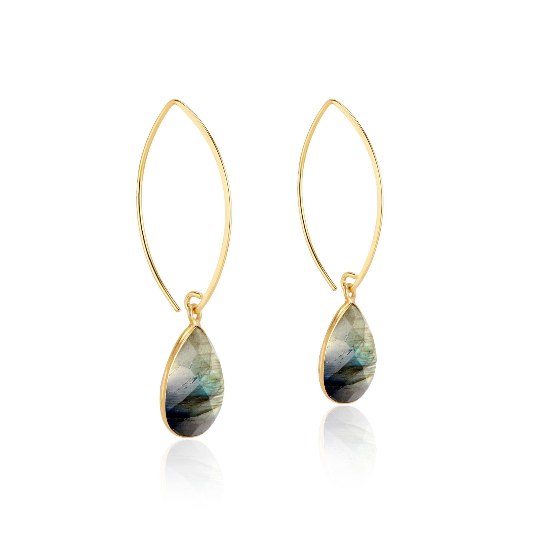 Simone Marquis Earrings | Labradorite - elliparr