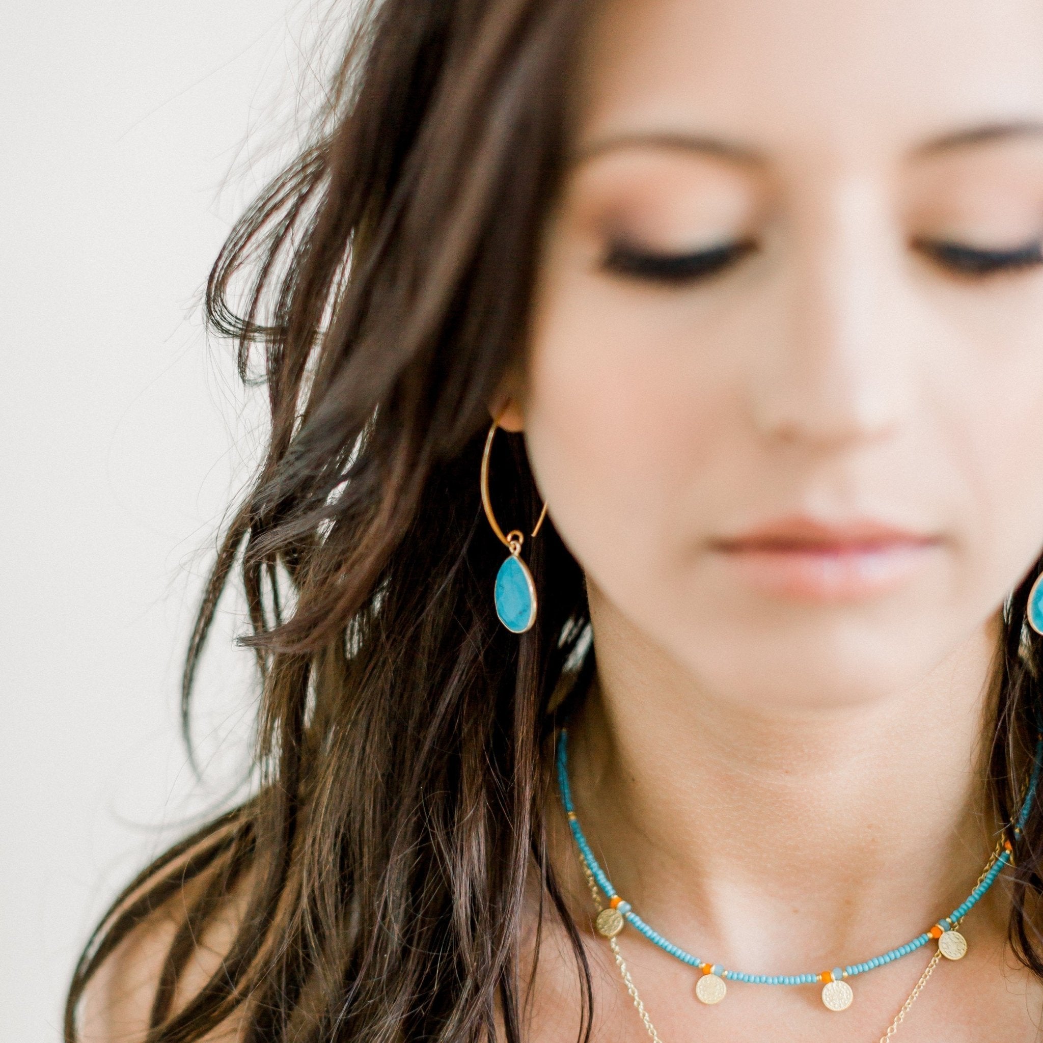 Simone Marquis Earrings | Labradorite - elliparr