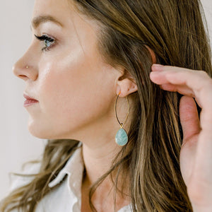 Simone Marquis Earrings | Malachite - elliparr